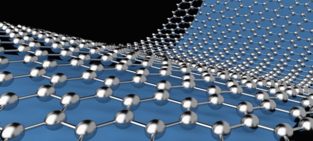 Graphic picture of a graphene layer