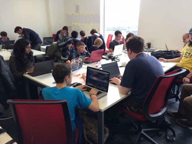 Young coders at Bright Futures Centre, MediaCityUK, Manchester