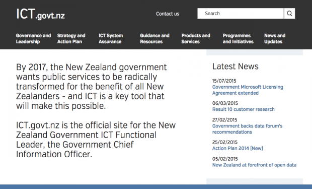 New Zealand's Open Marketplace homepage
